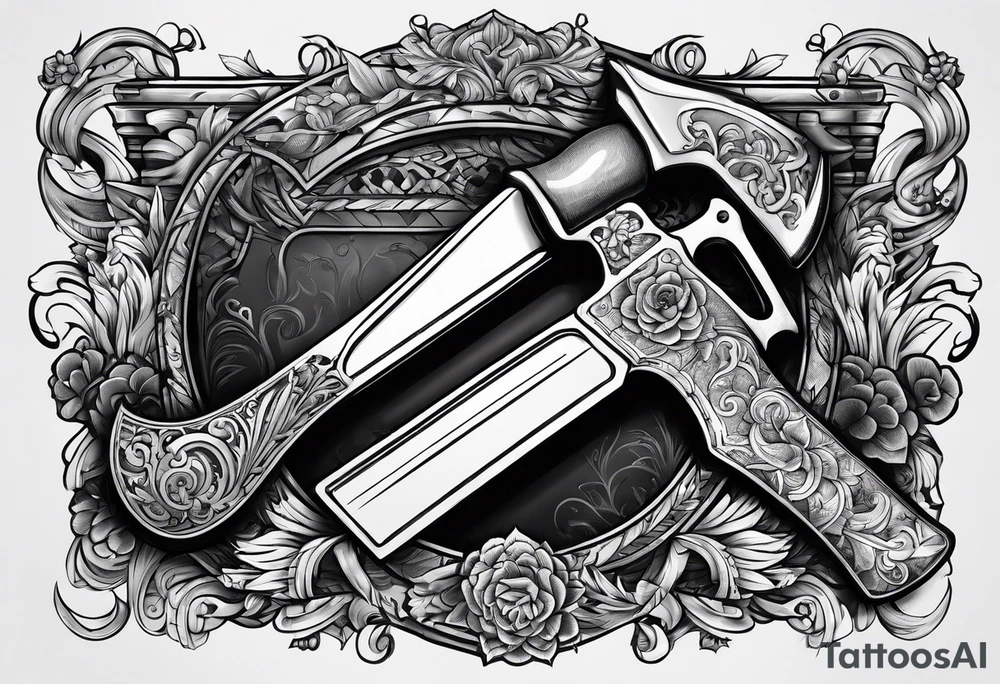 Handsaw and a hammer tattoo idea