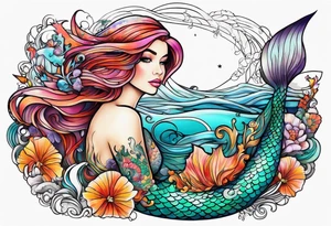 Mermaid tattoo idea