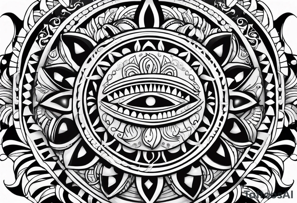 Taino Tribal sun tattoo idea