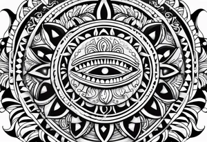 Taino Tribal sun tattoo idea