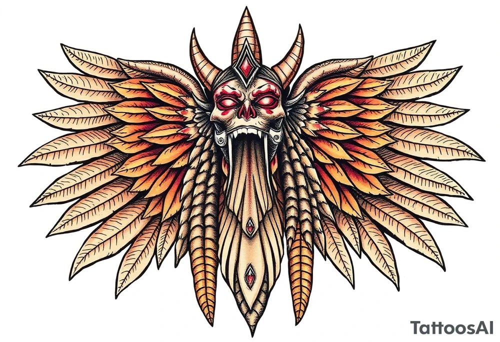 Enlil anunnaki god with his name above tattoo idea