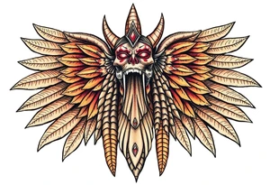 Enlil anunnaki god with his name above tattoo idea