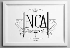 Initials NCA with date 9-15-16 tattoo idea