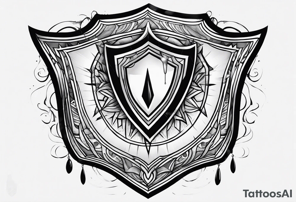 My tears ricochet shield tattoo idea