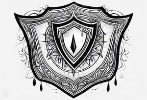My tears ricochet shield tattoo idea