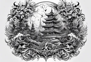 Chaos turned into peace tattoo idea