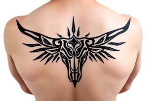 Texas longhorn tattoo idea