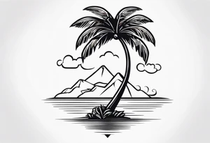 palm tree tattoo idea
