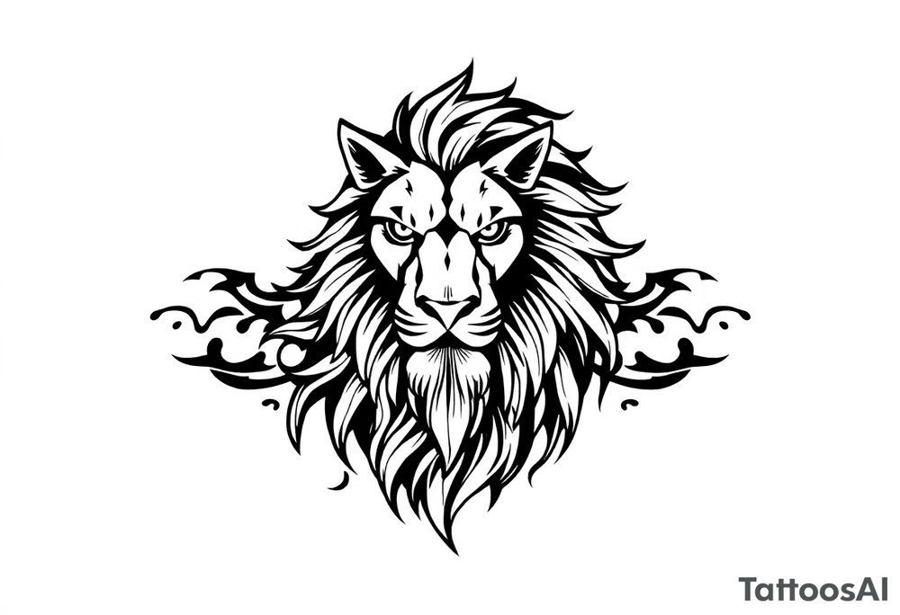 Irish with lion tattoo idea