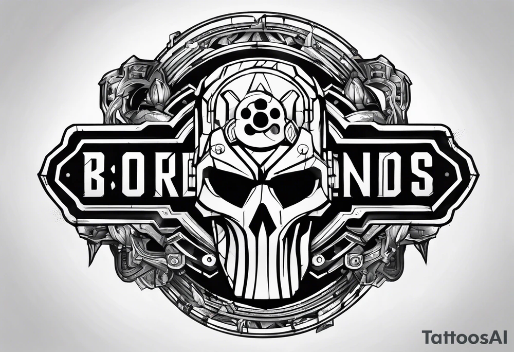 Borderlands vault logo video game tattoo idea