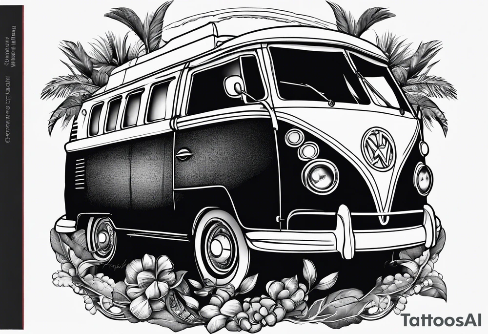 Beach hills plane rugby ball book campervan wine bottle tattoo idea