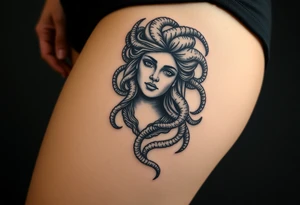 medusa greek goddess tattoo idea