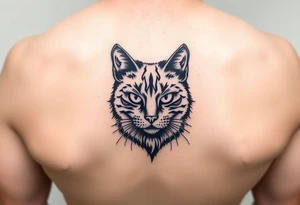 black cat tattoo idea