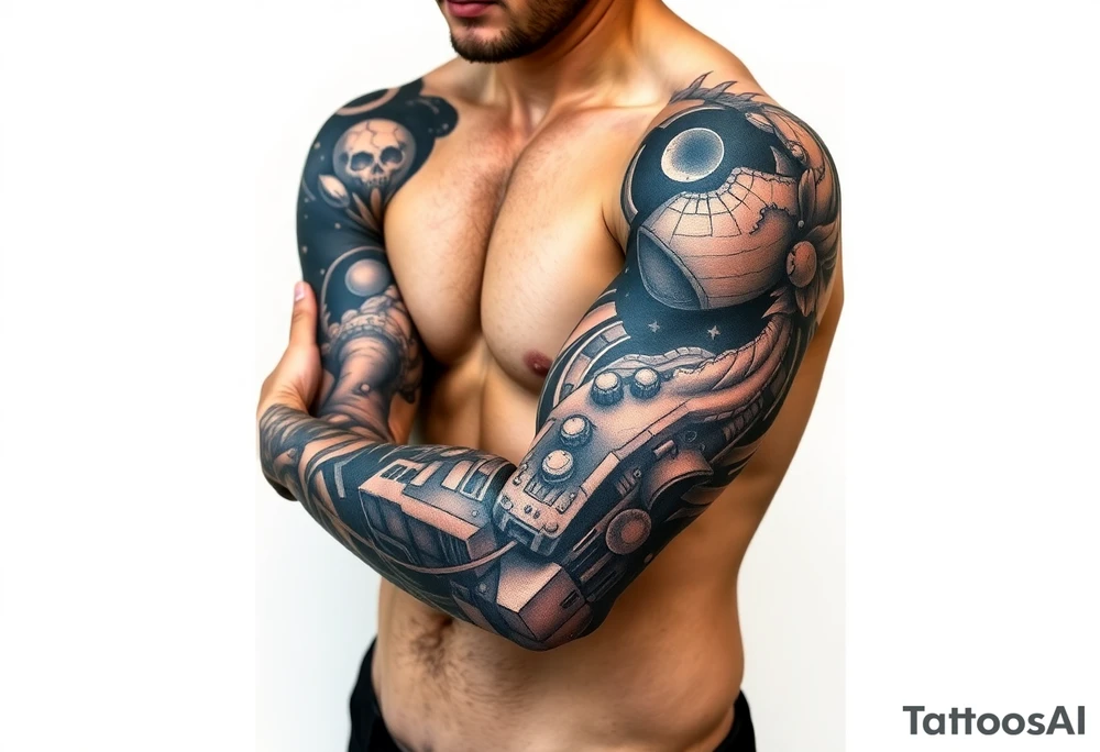 Outer space tattoo idea