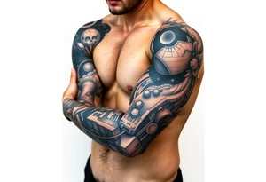 Outer space tattoo idea