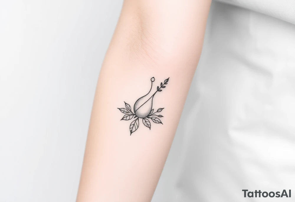 Minimalist tattoo for women scientist tattoo idea