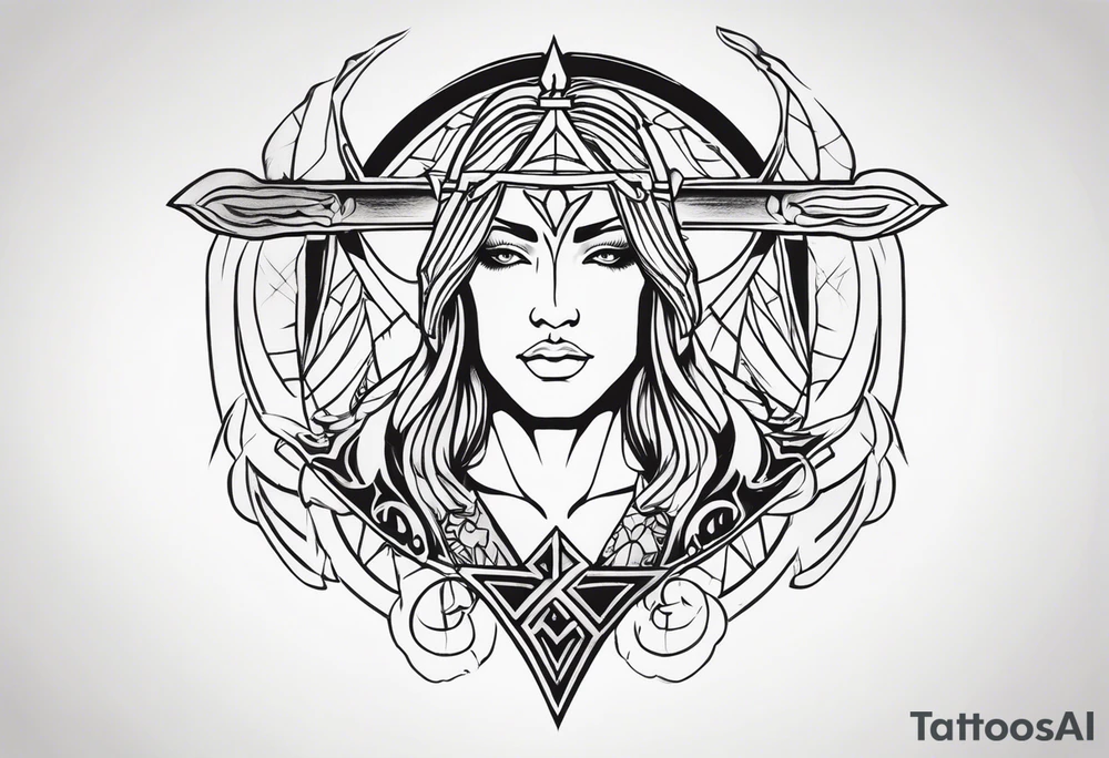 sagittarius, faith, strong, warrior, god, jesus, christ tattoo idea