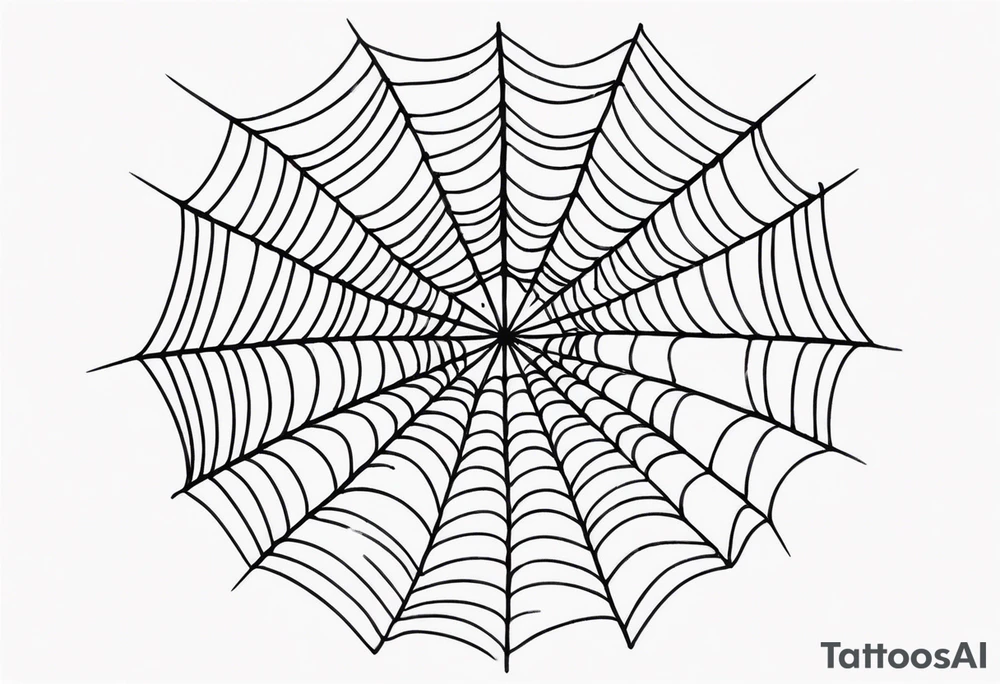 a spiderweb made out of blades tattoo idea