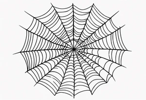 a spiderweb made out of blades tattoo idea