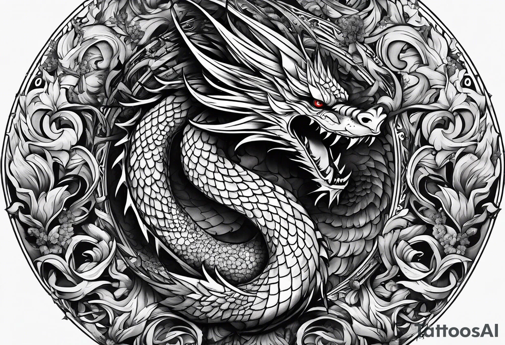 Drache der nicht schreit tattoo idea