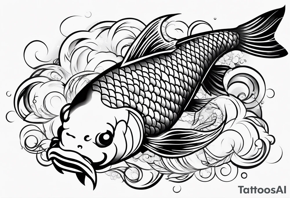 koi fish tattoo idea