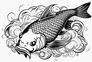 koi fish tattoo idea