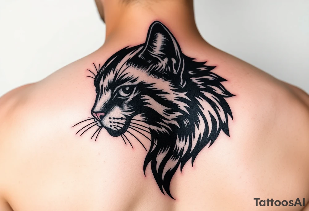 Black Cat tattoo idea