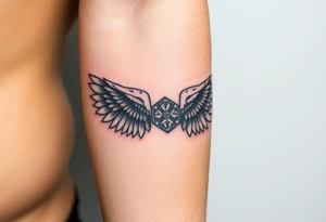 Angle wings tattoo idea
