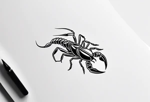 small scorpion tattoo idea