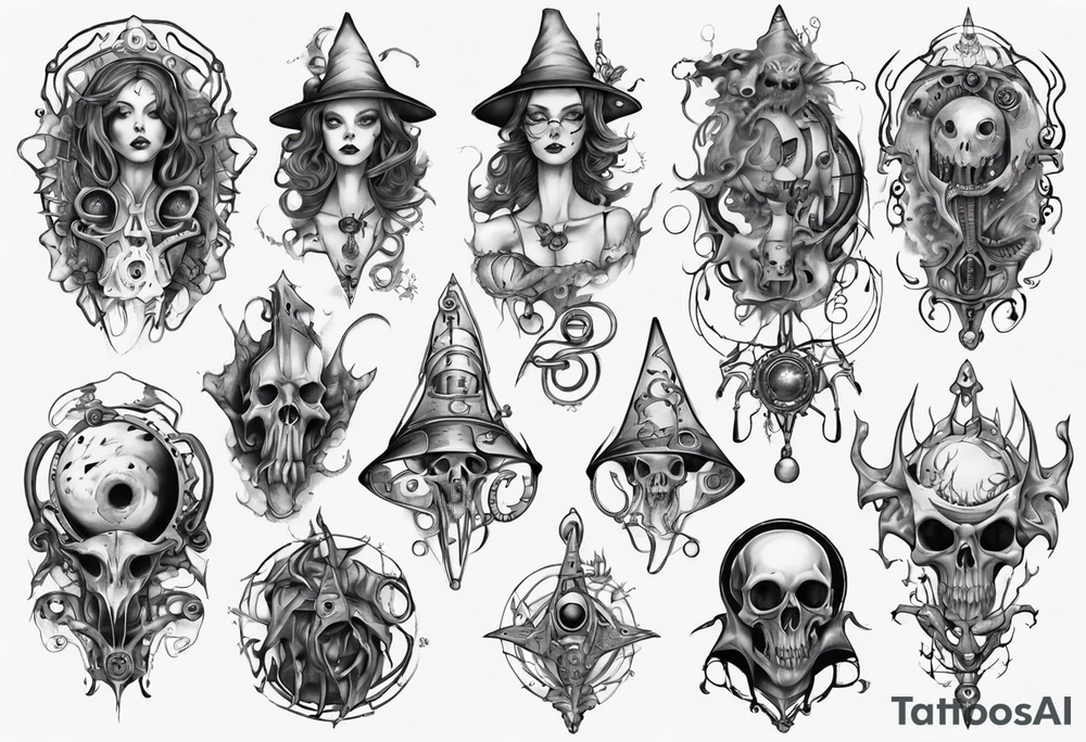 witch tattoo idea