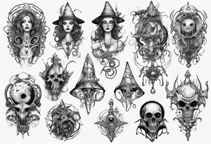 witch tattoo idea