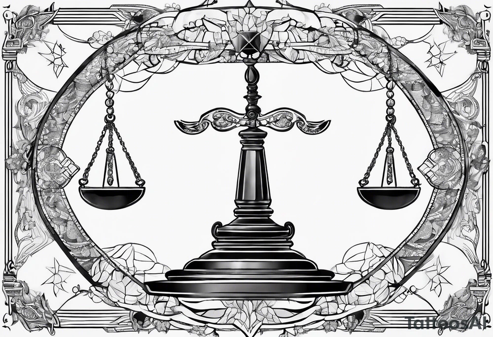 Libra constellation tattoo idea