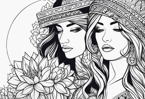 Mom daughters tattoo idea
