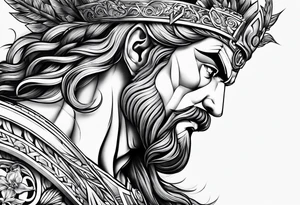 Zeus tattoo sleeve tattoo idea