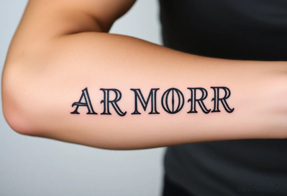 ARMOR tattoo idea
