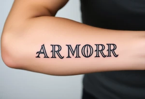 ARMOR tattoo idea