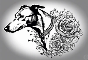 Running greyhound tattoo idea