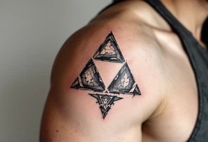 the legend of zelda tri-force symbol tattoo idea