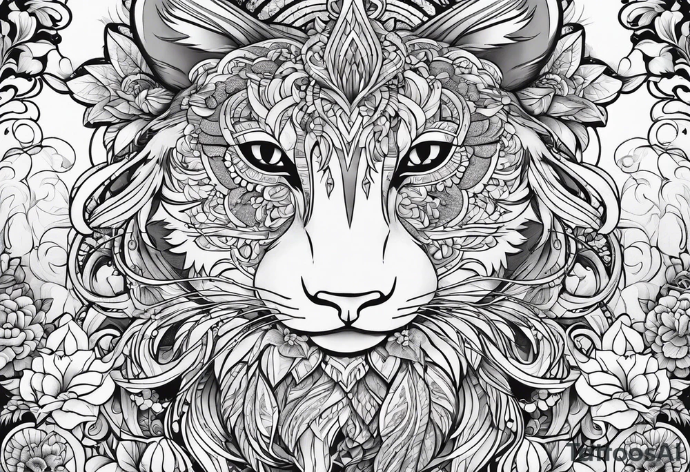 snowbunny, big black cock tattoo idea