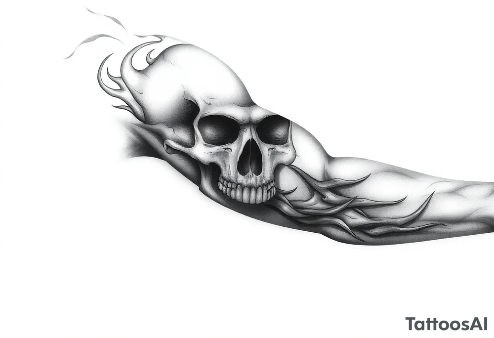 Skull tattoo idea