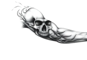 Skull tattoo idea