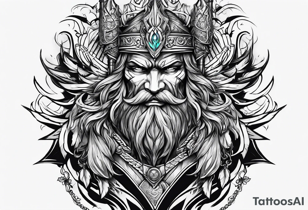 Warrior 
Art tattoo idea