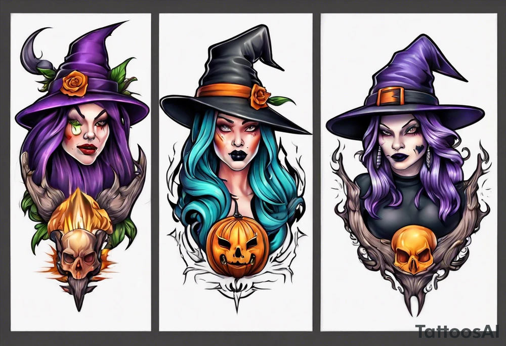 witch craft tattoo idea