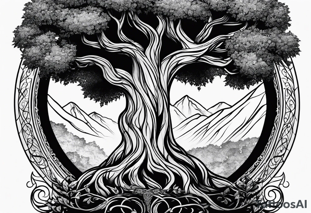 Tree of Lord of the ring tattoo idea