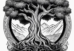 Tree of Lord of the ring tattoo idea