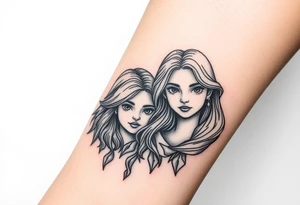 Game programming including my 2 daughters and my friend who passed away tattoo idea