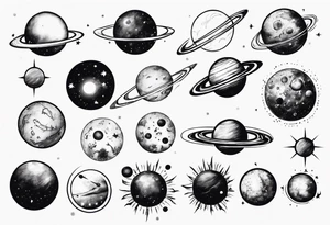 cosmos planet galaxy tattoo idea