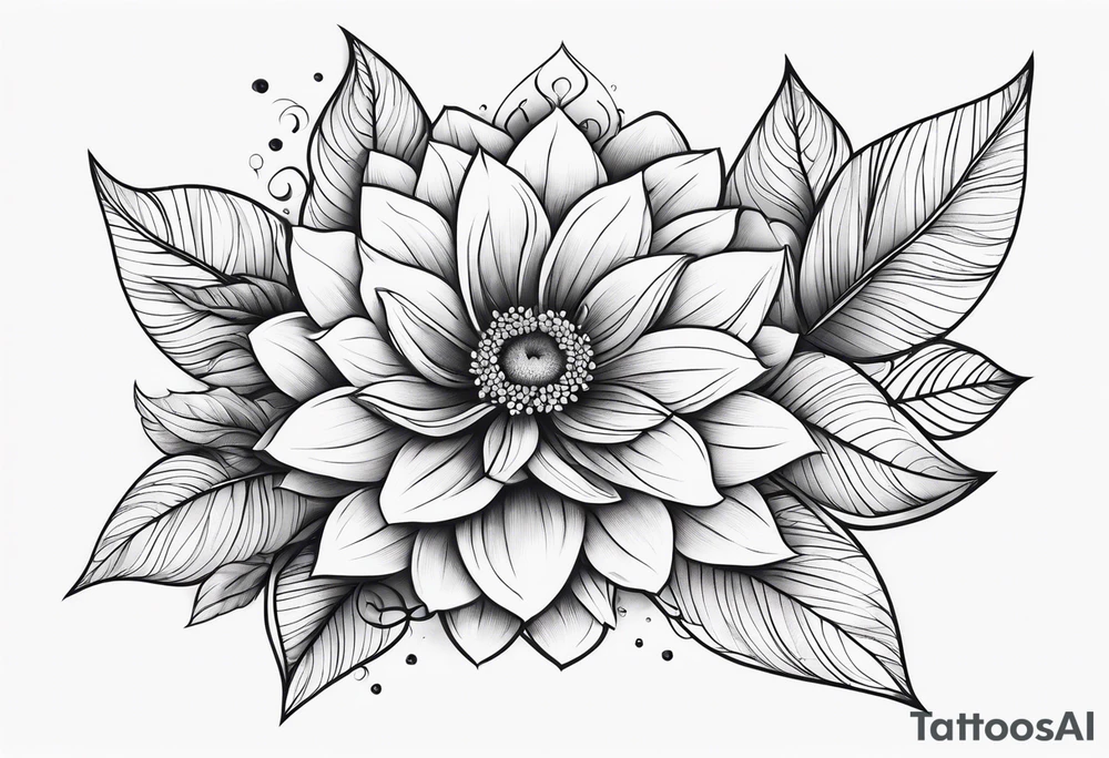 flower sleeve tattoo idea