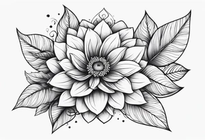 flower sleeve tattoo idea