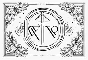 Gemini virgo symbols together tattoo idea